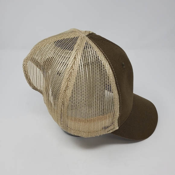 HORNADY BROWN TAN MESH TRUCKER CAP BASEBALL HAT MEN UNISEX OS BULLETS CARTRIDGES - Picture 6 of 12